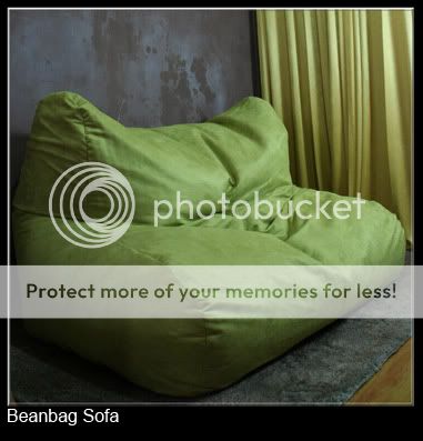 Bean Bag Sofa. Beanbag Sofa Suede Green